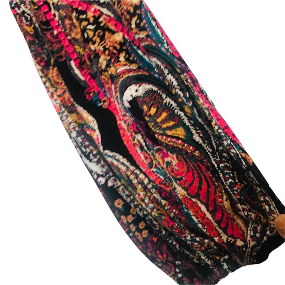 Free People All Dolled Up long sleeve paisley print mini dress. - Picture 5 of 11